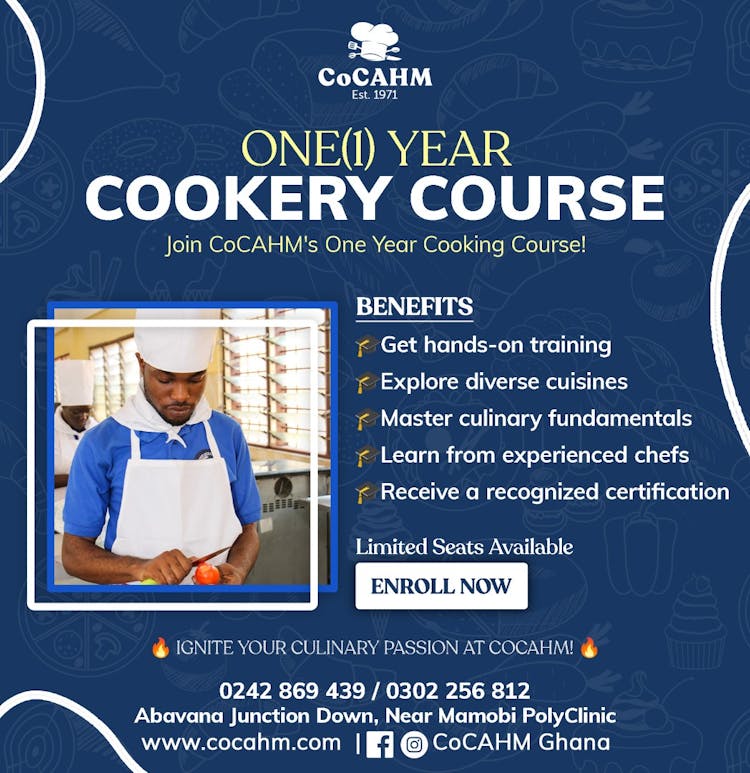 Cookery Course Flyer